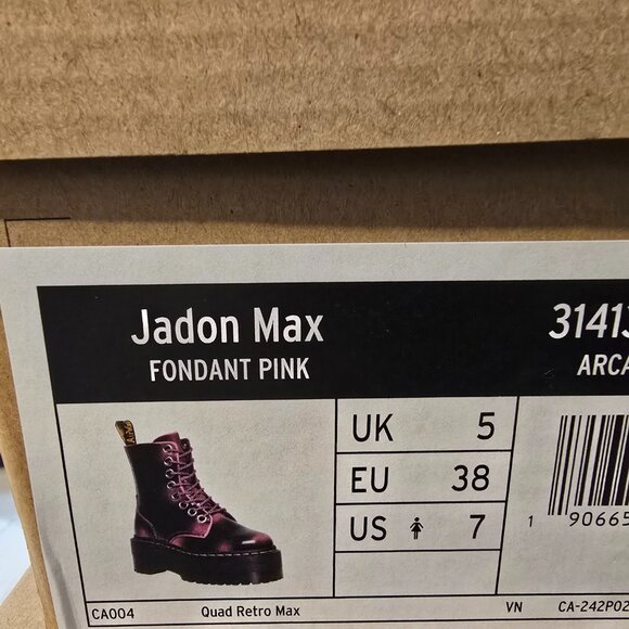 JADON MAX Distressed Leather Platform Boot Fondant Pink Women's Size 7 US NEW - Picture 11 of 12